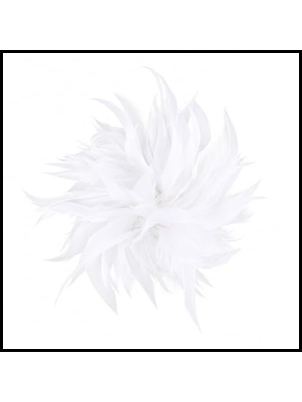 Feather Flower Brooch Pin Women Wedding Party Dress Accessory